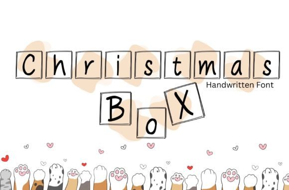 Christmas Box: A Handwritten Font for Festive Editorial Design