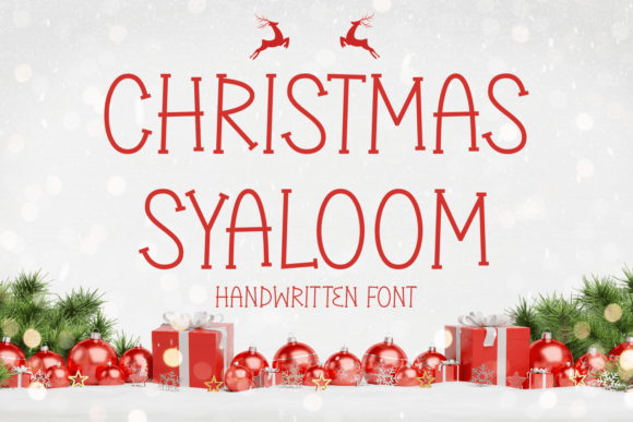 Christmas Syaloom: A Charming Handwritten Font for Digital Branding