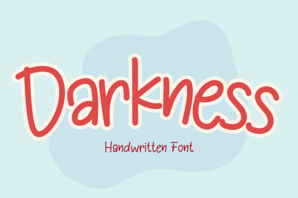 Darkness: A Playful Handwritten Font for Creative Editorial Design