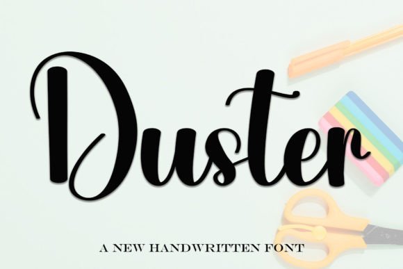 Duster: The Handwritten Font That Elevates Your Editorial Design