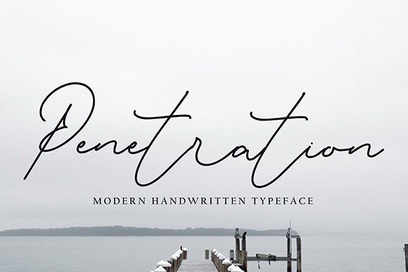 Elegant Touch: Using the Penetration Font in Handmade Design Projects
