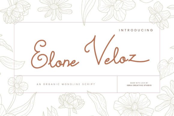 Elone Veloz: A Fluid Script Font for Elegant Editorial Design