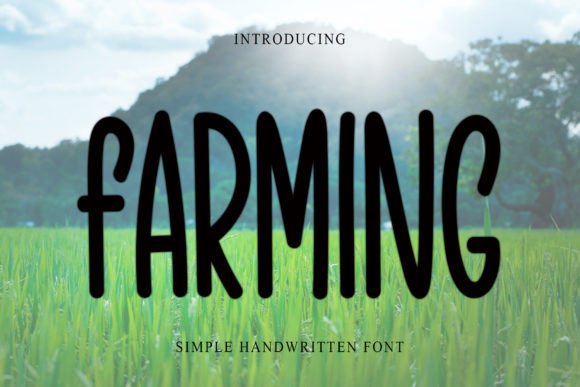 Farming: A Handwritten Font That Elevates Modern Marketing Typography