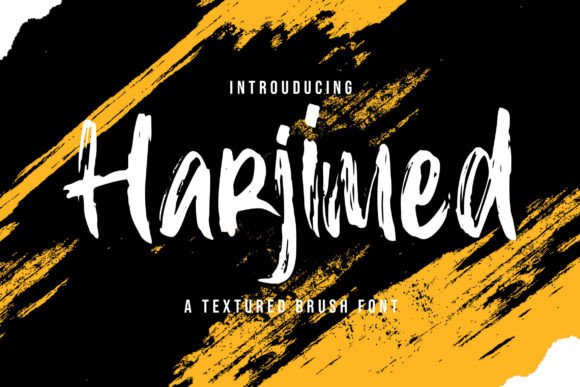 Harjimed: A Textured Handbrush Font That Brings Handmade Designs to Life