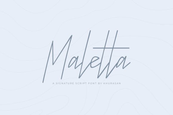 Maletta: A Stylish Script Font for Modern Campaign Design