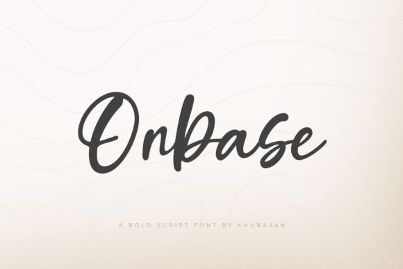 Onbase: A Modern Script Font for Elegant Web Design