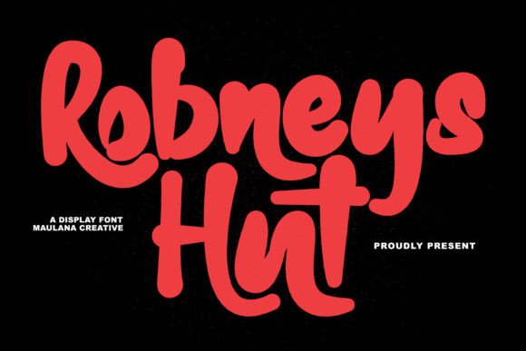 Robneys Hut: A Modern Script Font That Elevates Your Handmade Product Designs