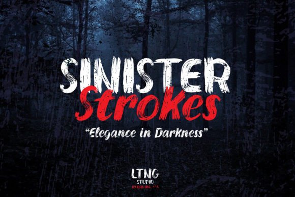 Sinister Stroke Font: Elevating Web Design with Spooky Elegance
