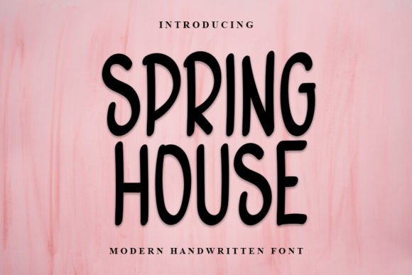 Spring House: A Handwritten Font That Elevates Campaign Visuals