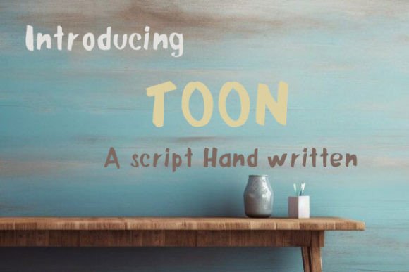 Toon Font: A Handwritten Typeface for Authentic Branding