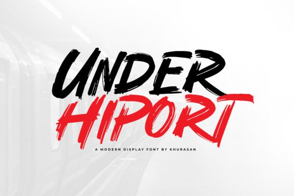 Under Hiport: A Bold Brush Font That Brings Personality to Branding