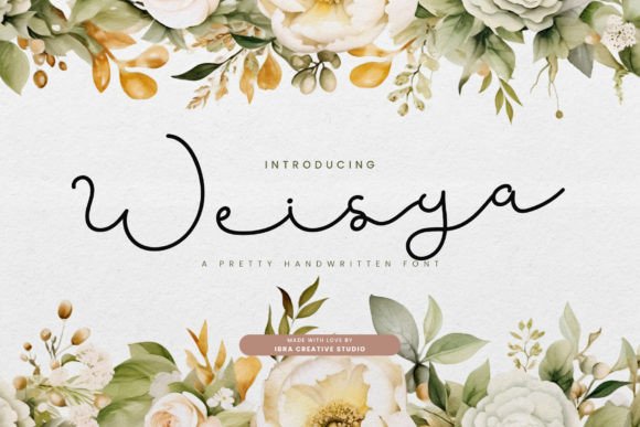 Weisya: A Delicate Handwritten Font for Makers and Creative Sellers