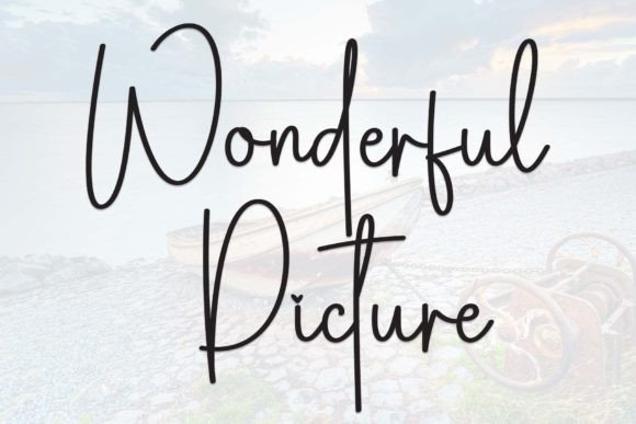 Wonderful Picture: A Handwritten Font That Brings Charm to Every Maker’s Creation